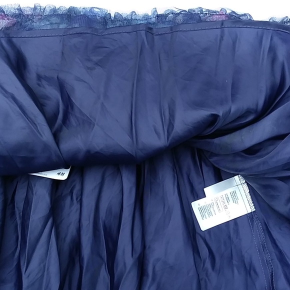 H&M Floral Print Tulle Skirt Sz 7-8 - Picture 4 of 6